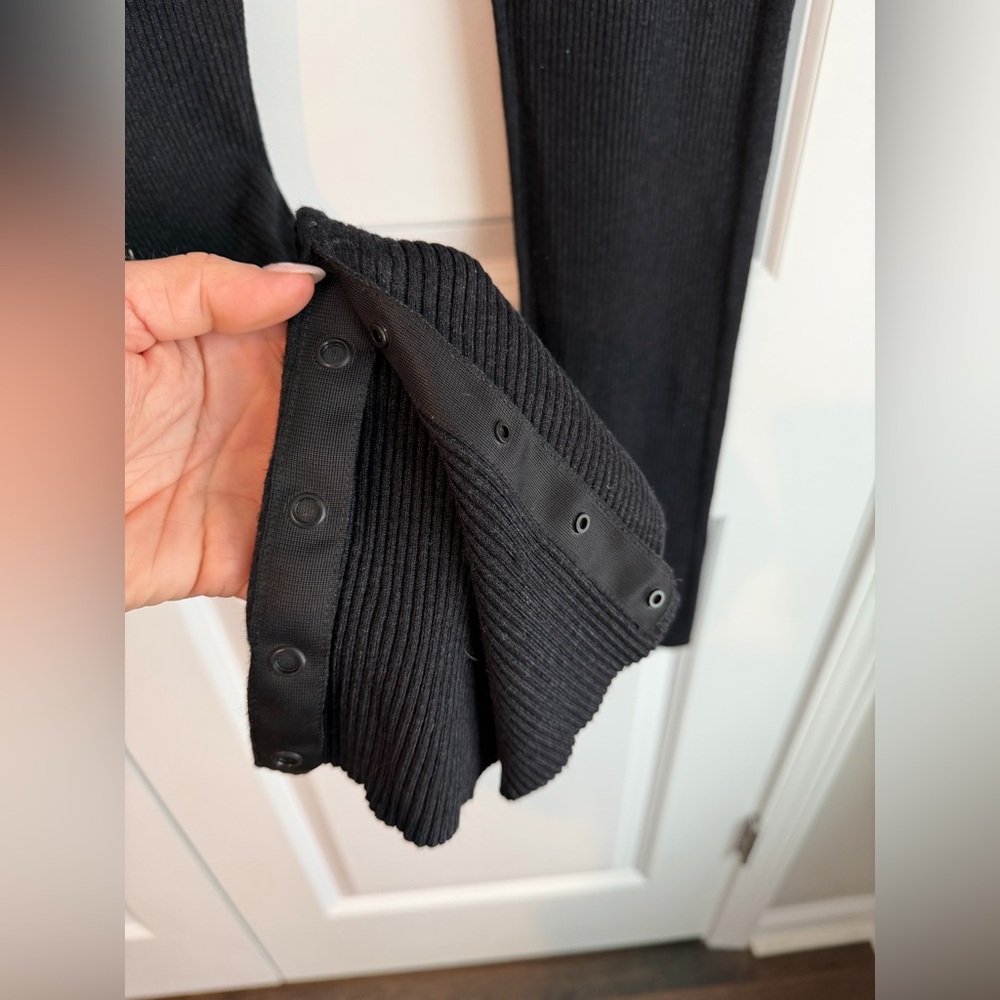 Lululemon Find Your Mantra Ribbed Drawstring Pant Heathered Black - Picture 7 of 12